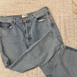 Agolde Light Blue Straight Leg Jeans